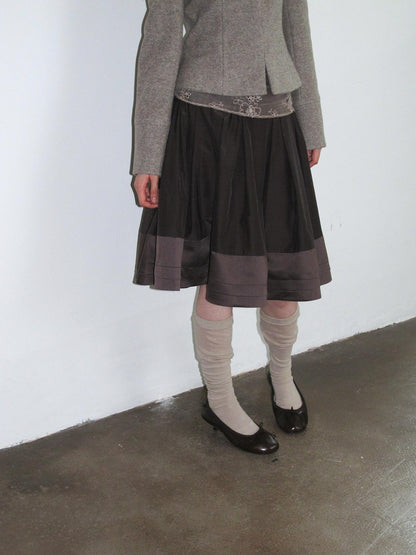 Dorydory Pleated A Line Spliced Women&