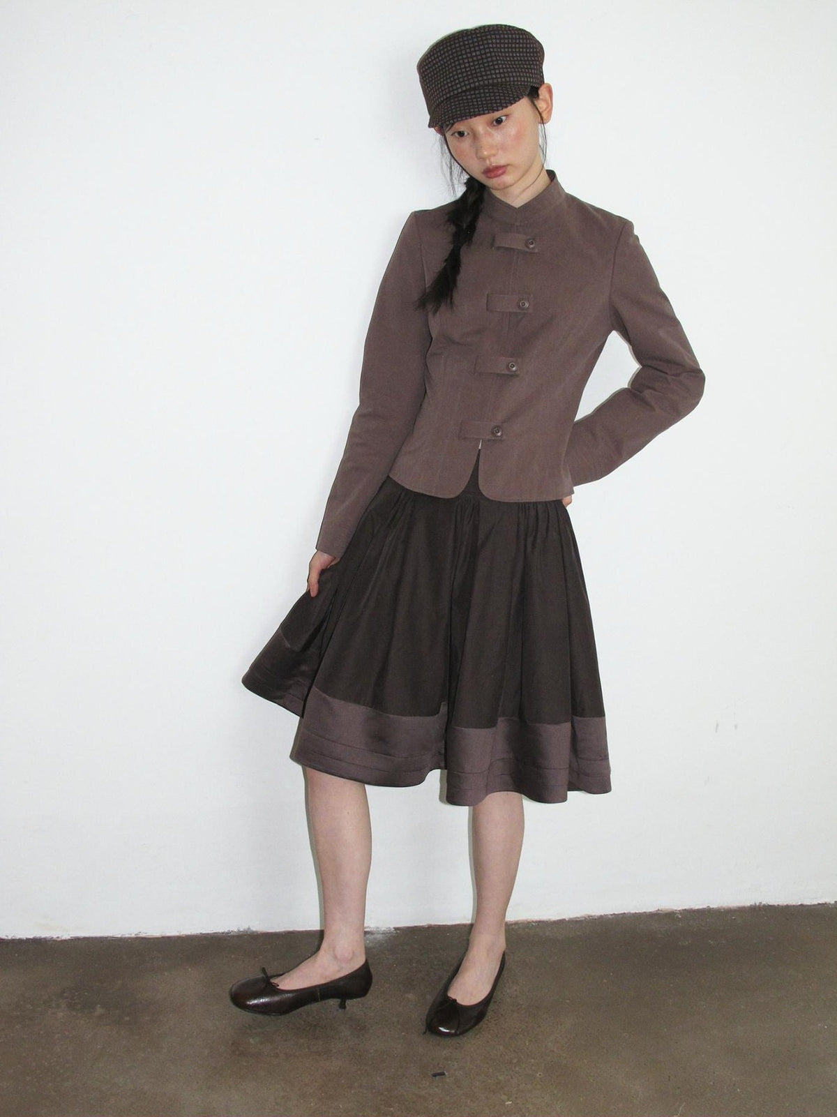 Dorydory Pleated A Line Spliced Women&
