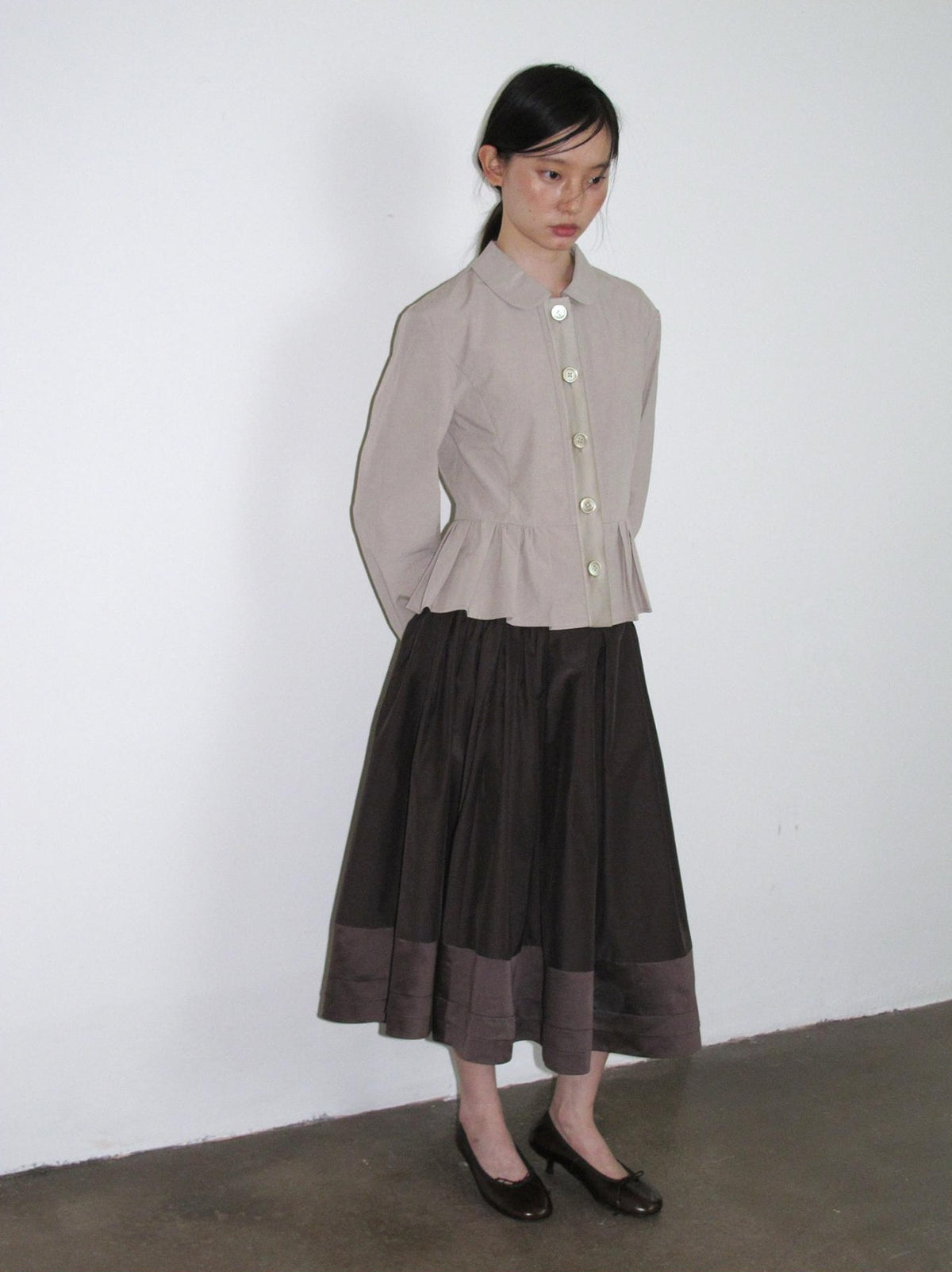 Dorydory Pleated A Line Spliced Women&