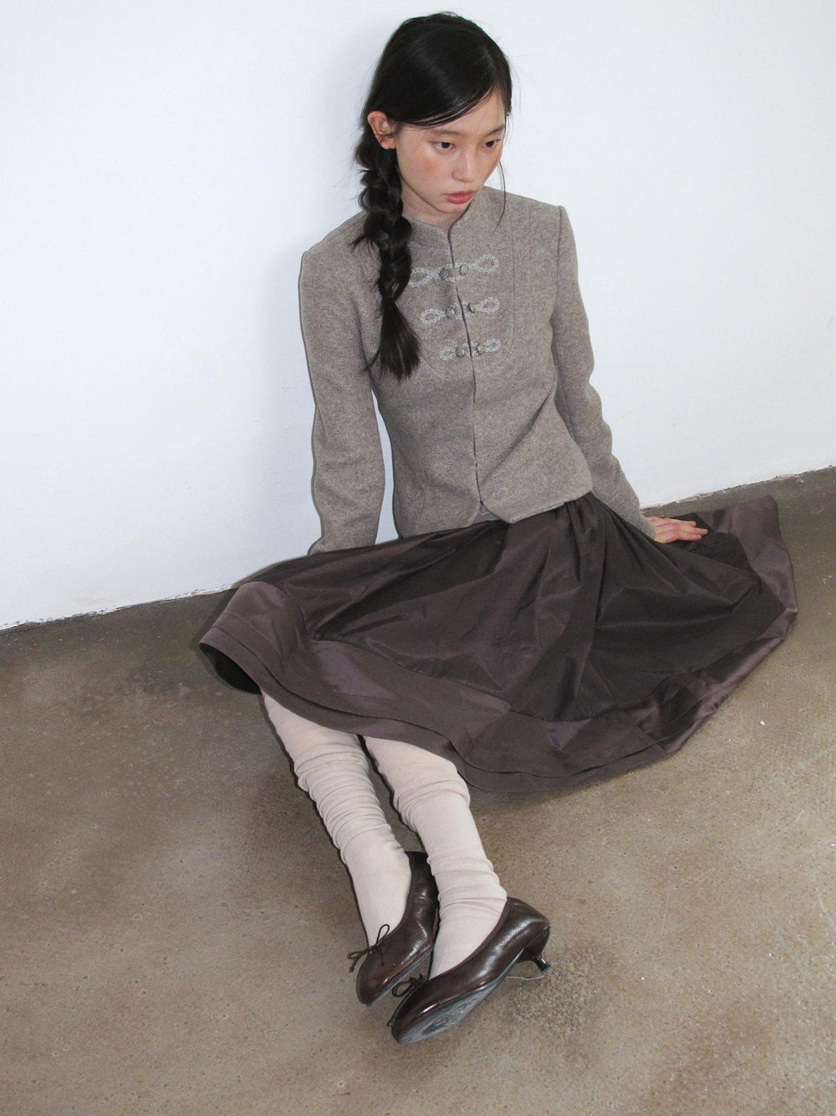 Dorydory Pleated A Line Spliced Women&
