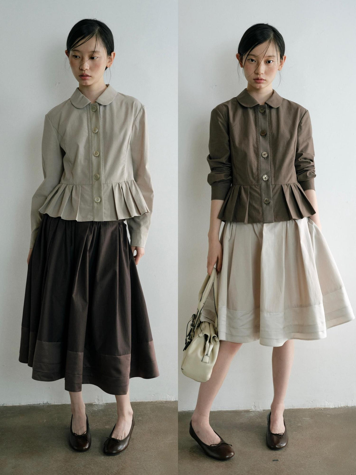 Dorydory Pleated A Line Spliced Women&