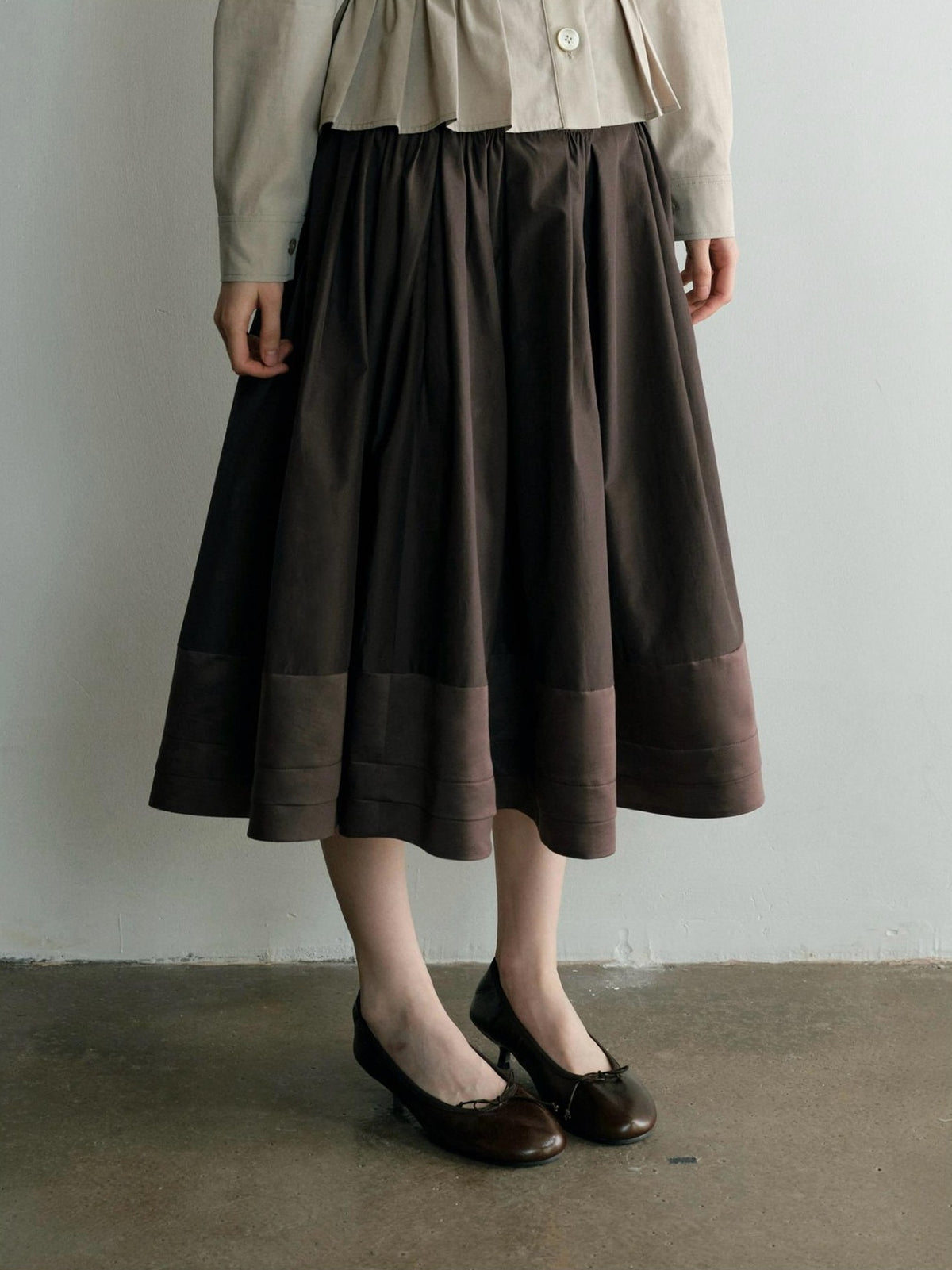 Dorydory Pleated A Line Spliced Women&