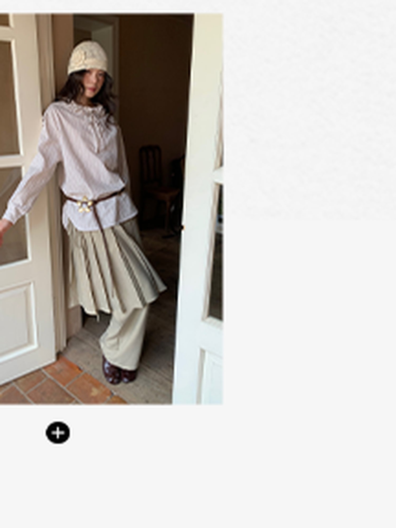 Dorydory Pleated Palazzo Pants With Flowy Straight Leg Design
