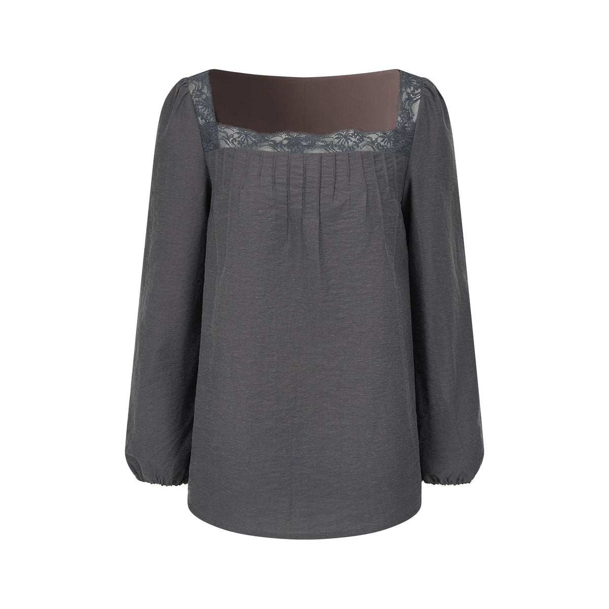 Dorydory_Retro_Square_Neck_Lace_Trim_Long_Sleeve_Loose_Fit_Women&