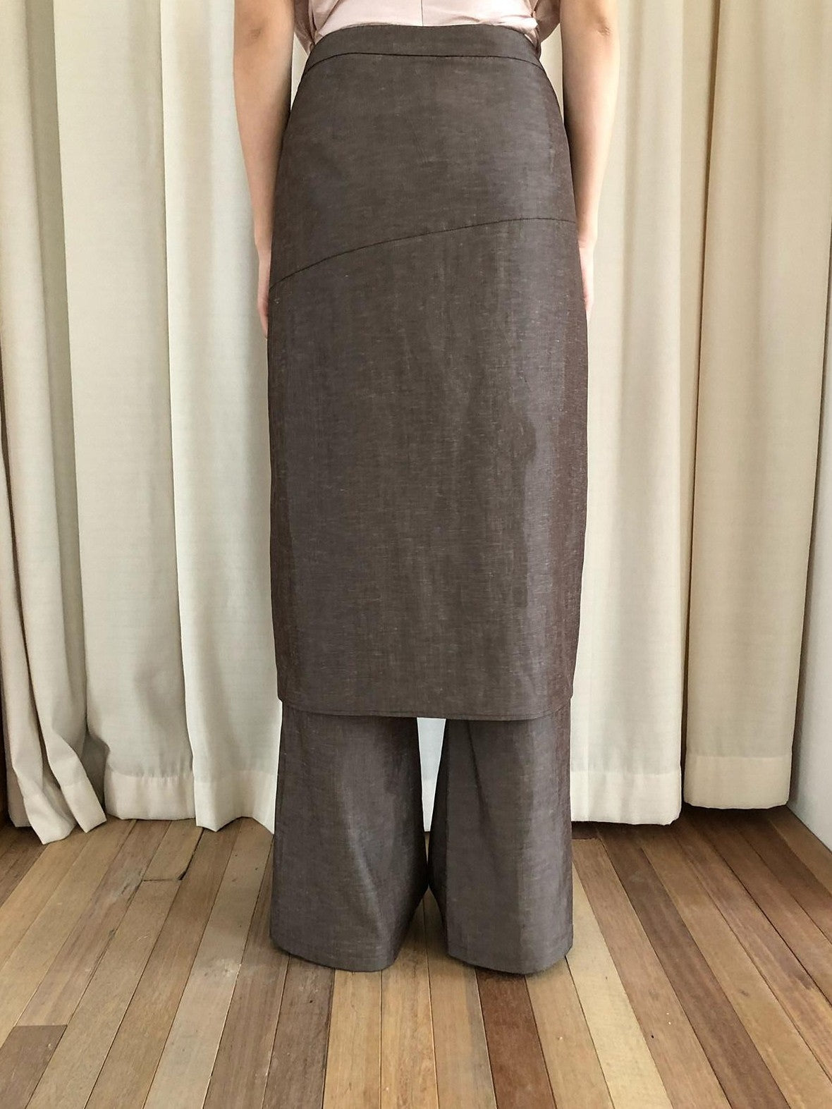 Dorydory Ruffle Pleated Slit Vintage Women&