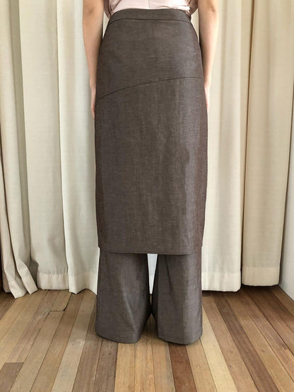 Dorydory Ruffle Pleated Slit Vintage Women&