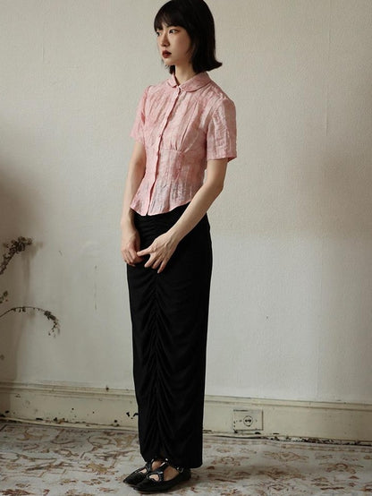 Dorydory Slim Chinese Style Cinched Waist Women&