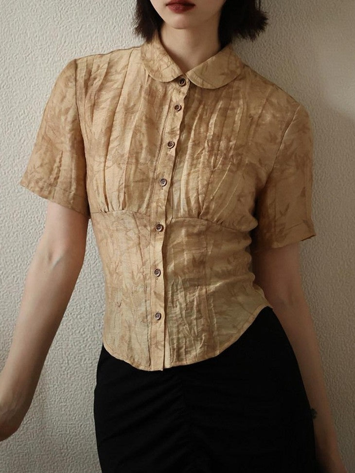 Dorydory Slim Chinese Style Cinched Waist Women&