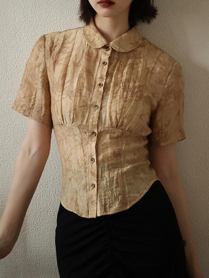 Dorydory Slim Chinese Style Cinched Waist Women&