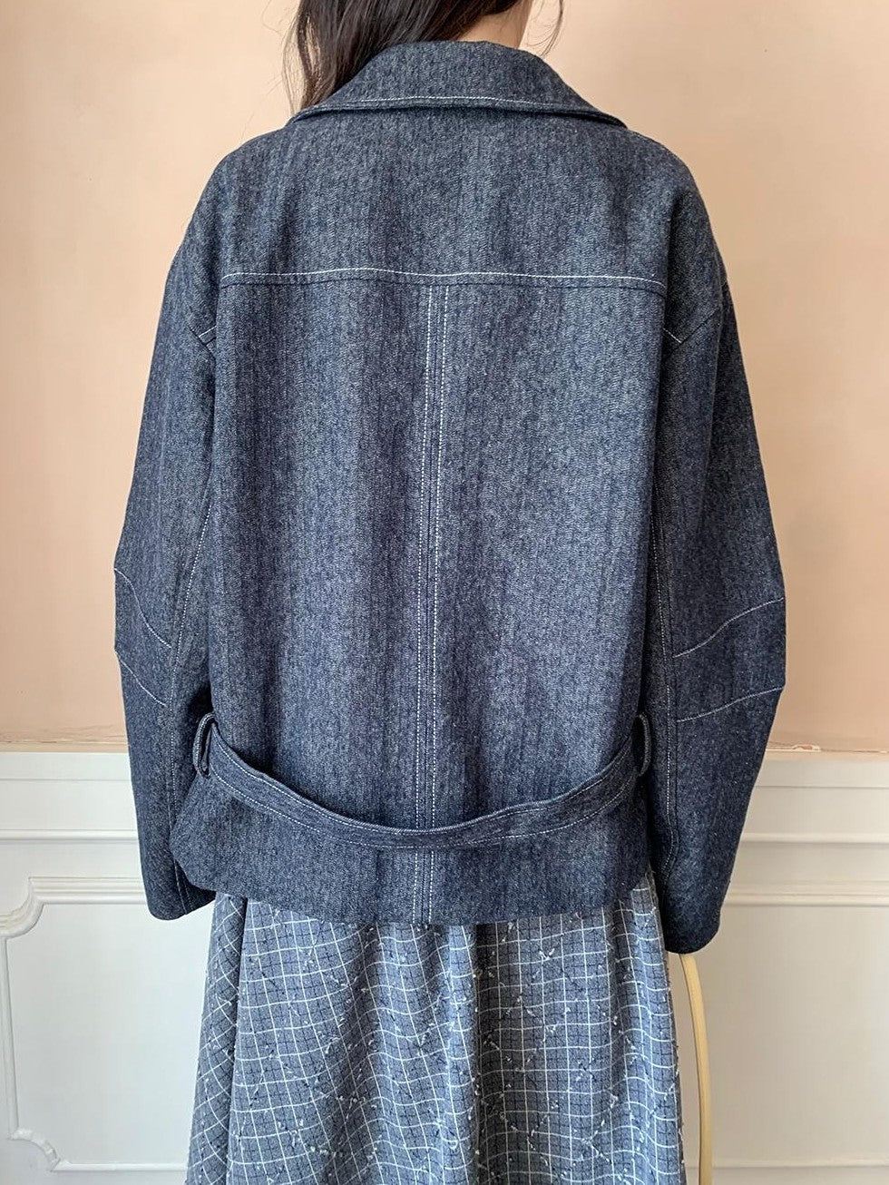 Dorydory Solid Color Double Breasted Linen Cotton Women&