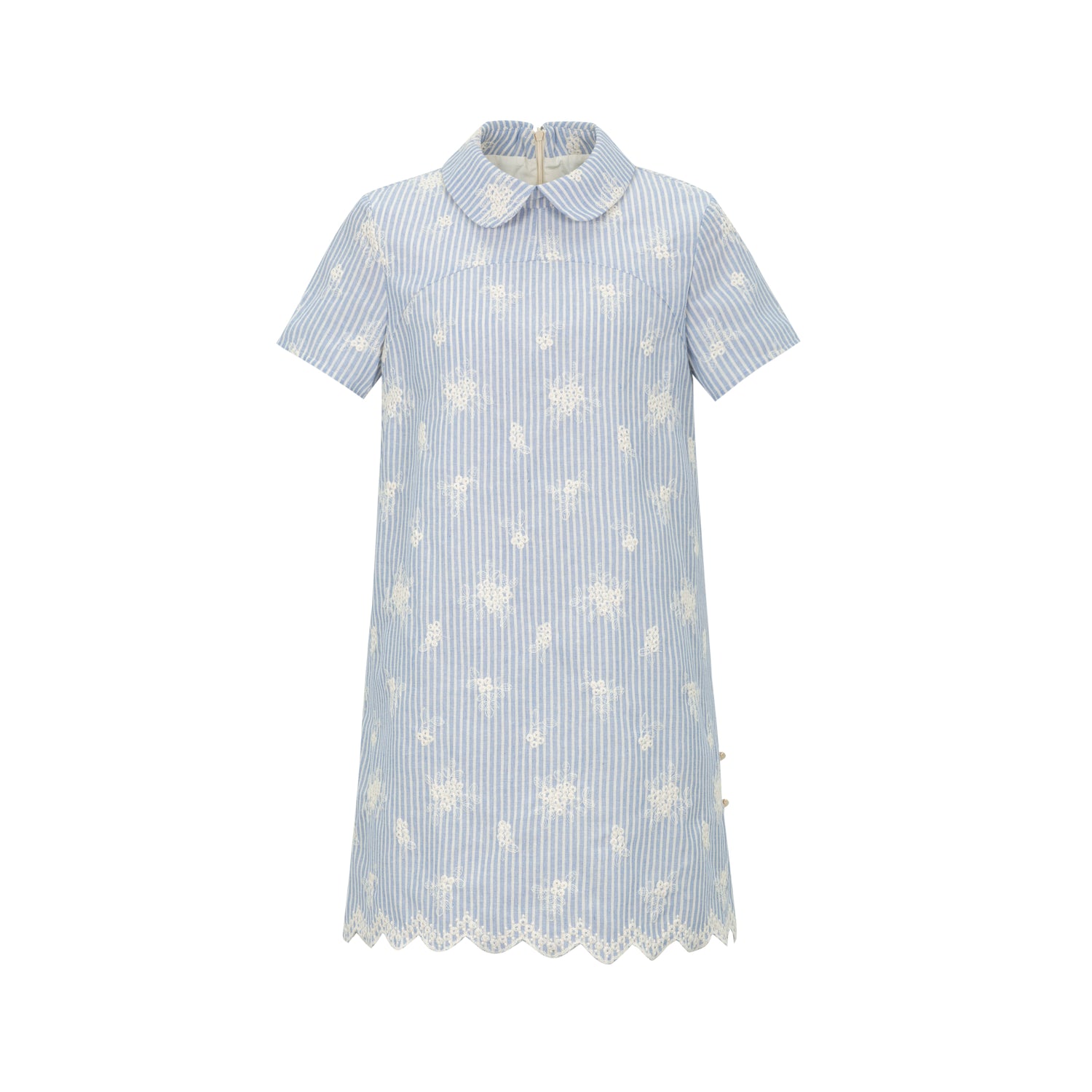 Dorydory_Striped_Jacquette_Cheongsam_V-neck_Dress_MISSTT