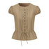 Dorydory_Striped_Puff_Sleeve_Tie_Waist_Slim_Fit_Women&