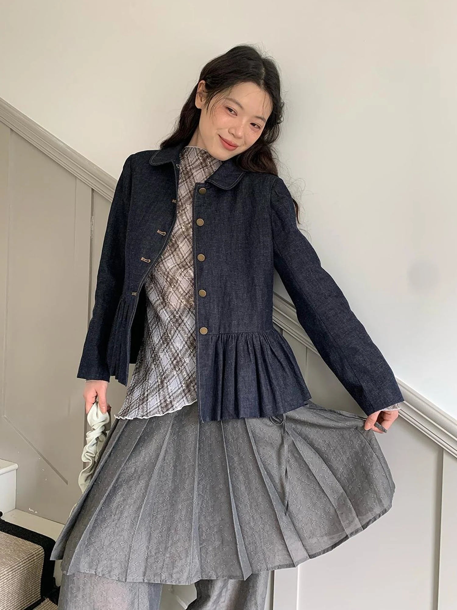 Tencel Linen Blend Wide Leg Palazzo Pants With Pleated Hem