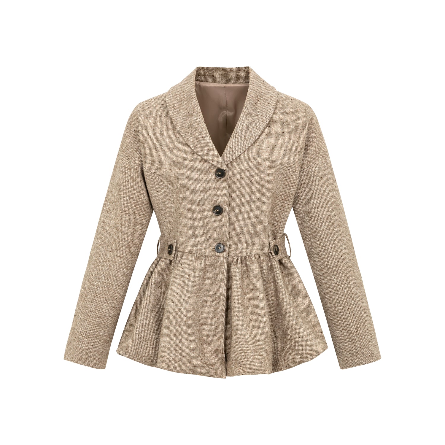 Dorydory_Textured_Boucle_Blazer_With_Waist_Tie_MISSTT