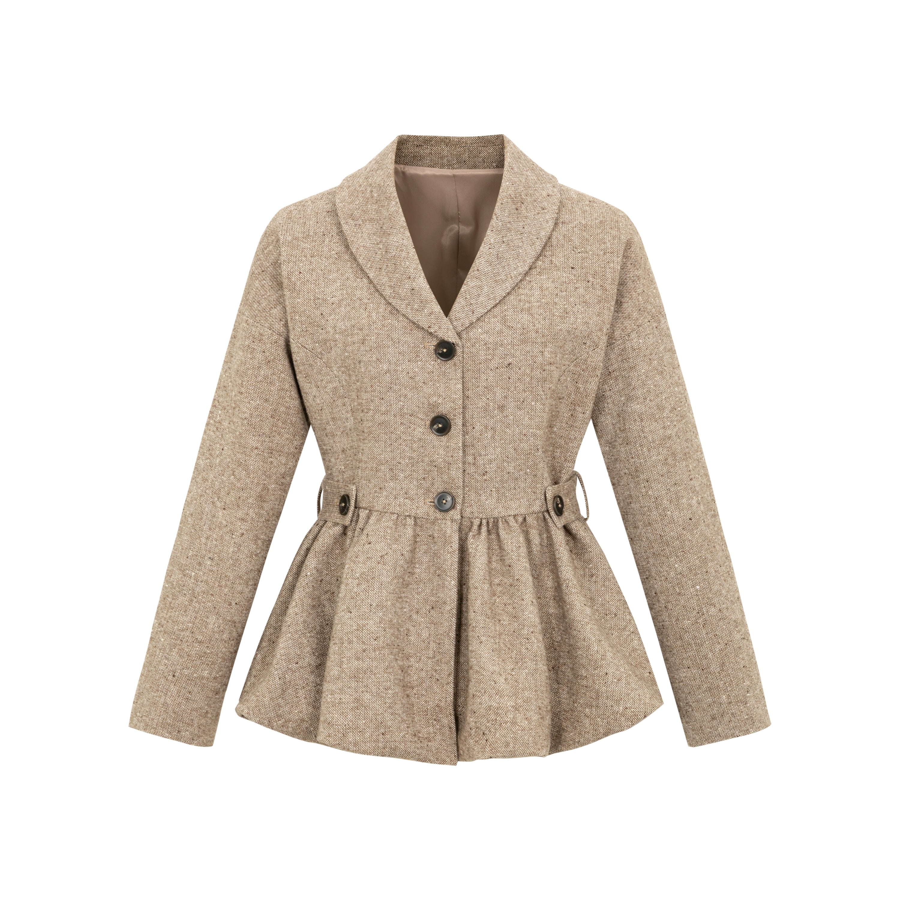 Dorydory_Textured_Boucle_Blazer_With_Waist_Tie_MISSTT