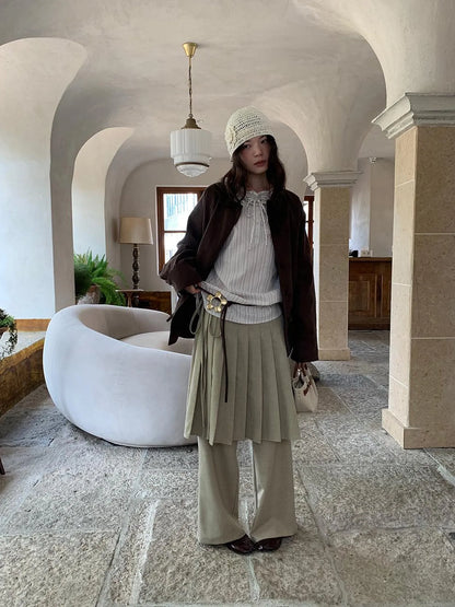 Textured Hem Short Trench Coat