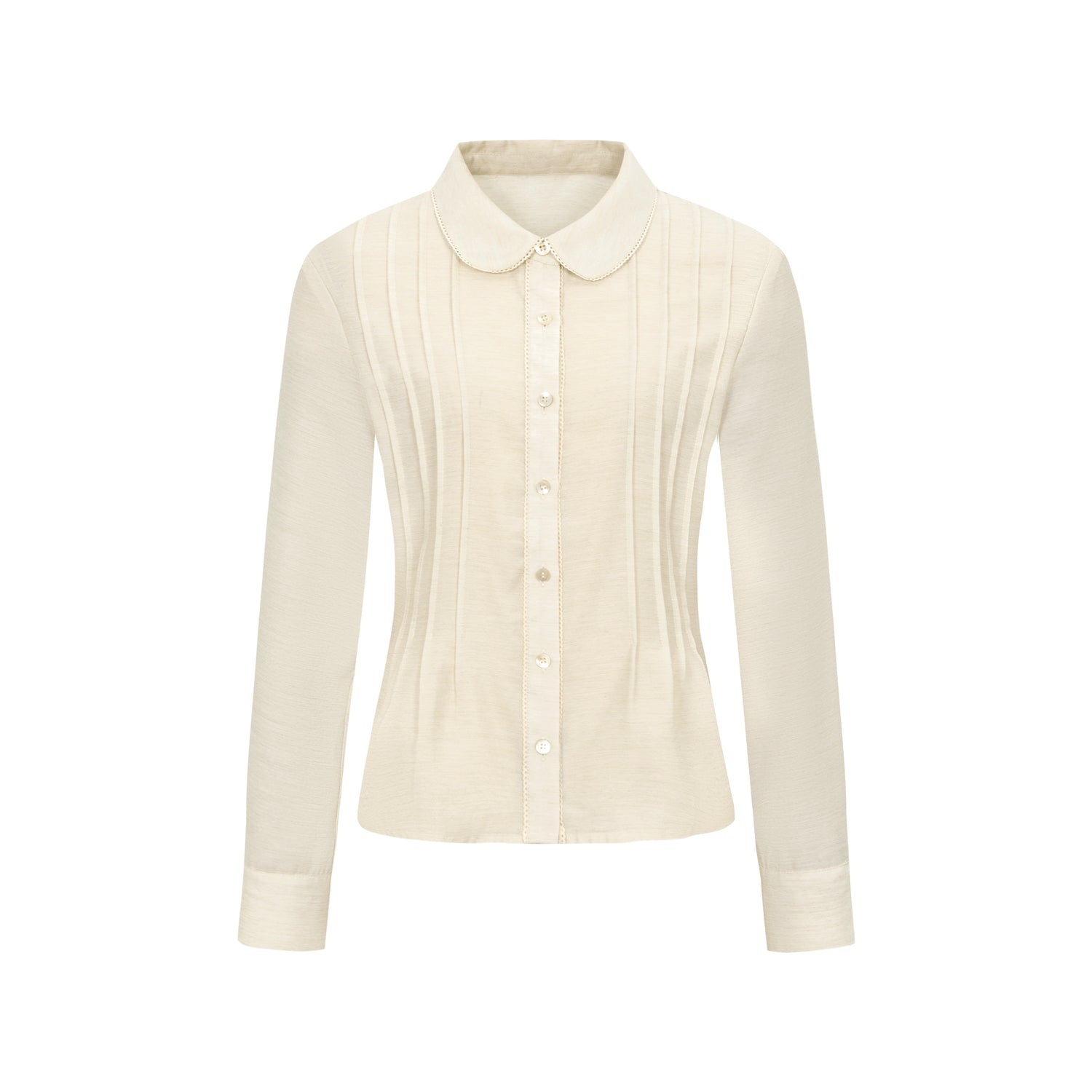 Dorydory_Textured_Waist_Defining_Blouse_With_Peter_Pan_Collar_MISSTT
