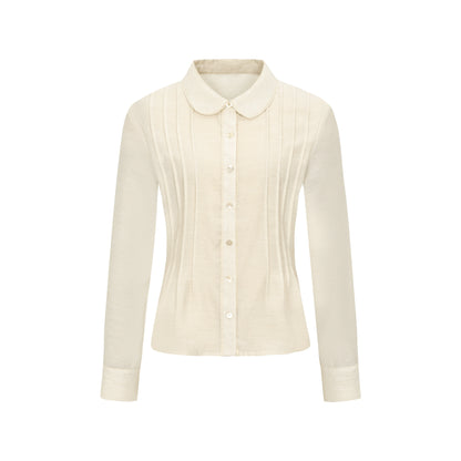 Dorydory_Textured_Waist_Defining_Blouse_With_Peter_Pan_Collar_MISSTT