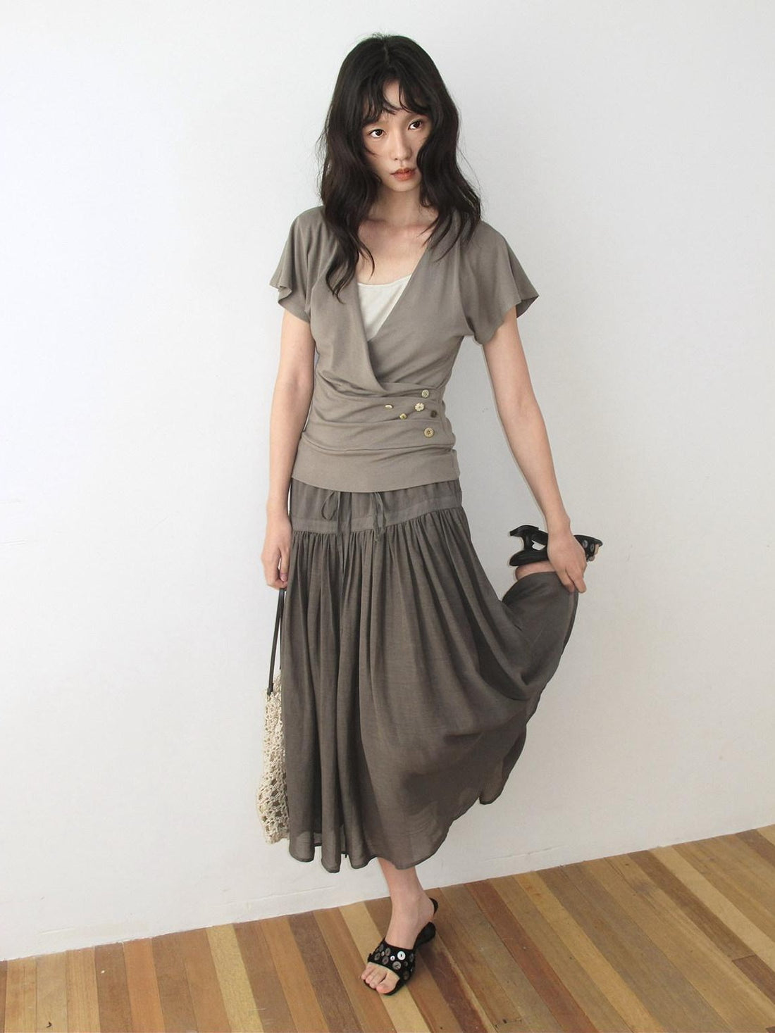 Dorydory Tie Drawstring Ruched Women&
