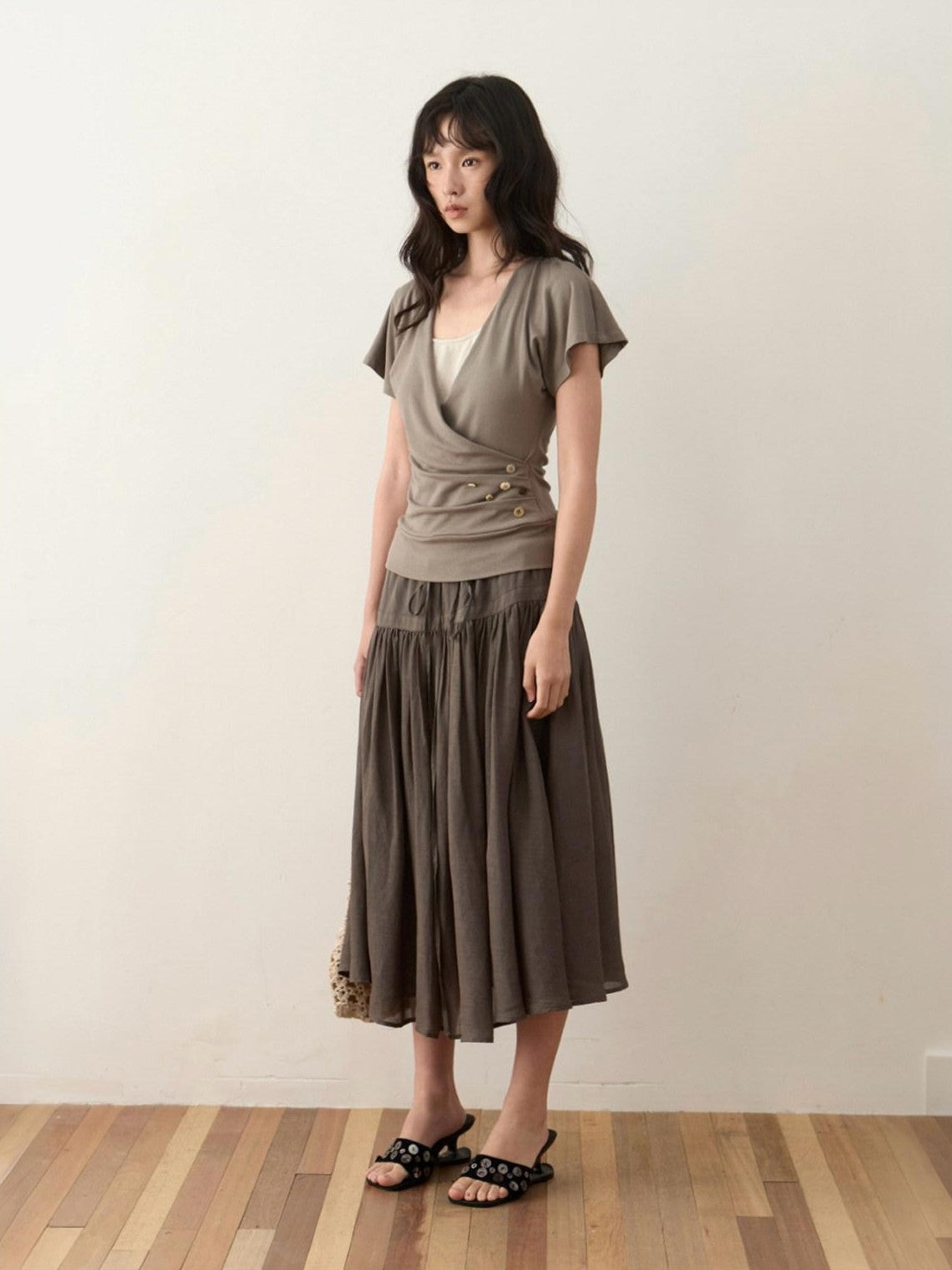 Dorydory Tie Drawstring Ruched Women&