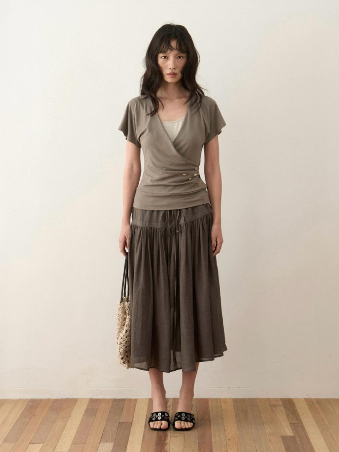 Dorydory Tie Drawstring Ruched Women&