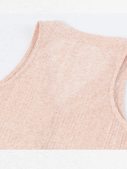 V-Neck Striped Textured Camisole Top