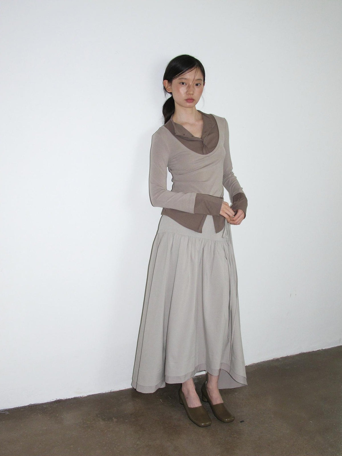 Dorydory V-neck Color Block Women&