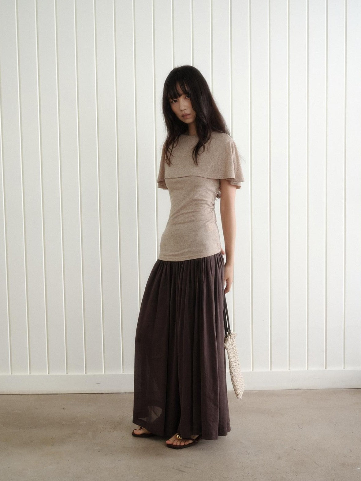 Dorydory Vintage A Line Draped Wide Leg Slimming Solid Women&