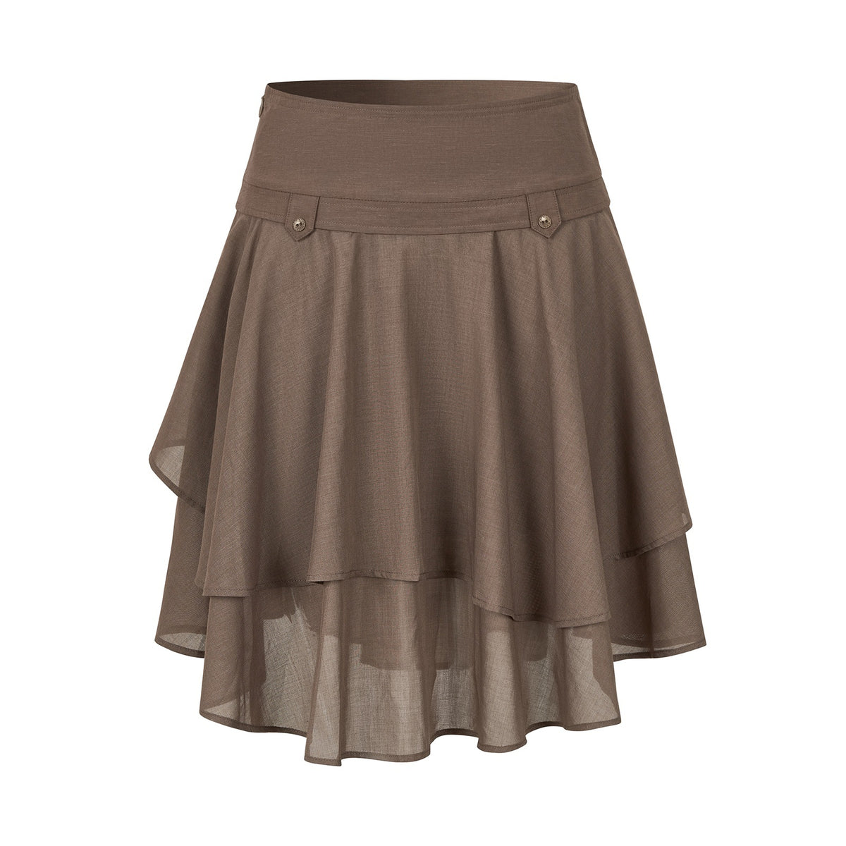 Dorydory_Vintage_Asymmetric_Ruffle_Patchwork_High_Waist_A_Line_Women&