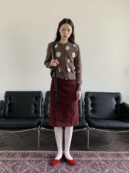 Dorydory Vintage Dimensional Floral Knit Women&