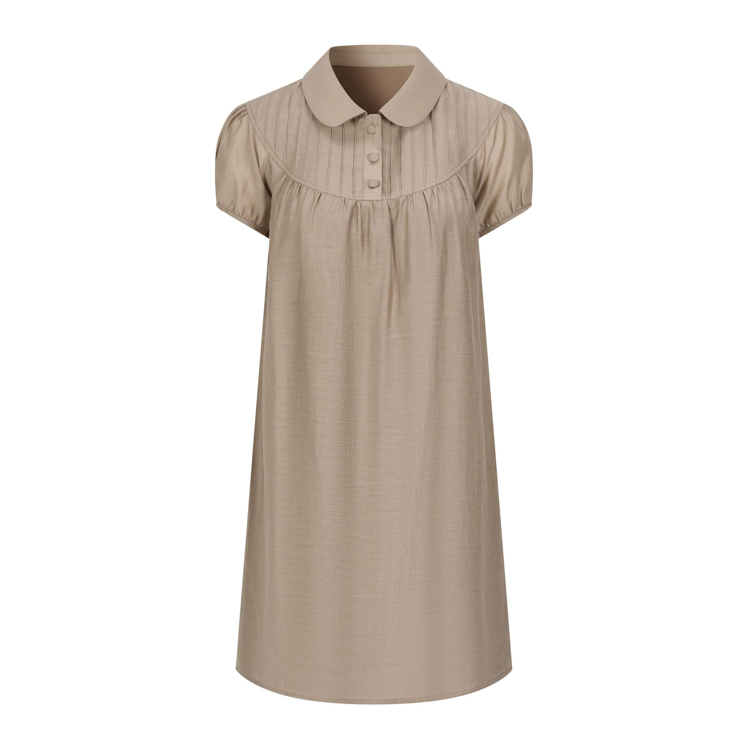 Dorydory_Vintage_Doll_Collar_Puff_Sleeve_Shirtdress_Women&
