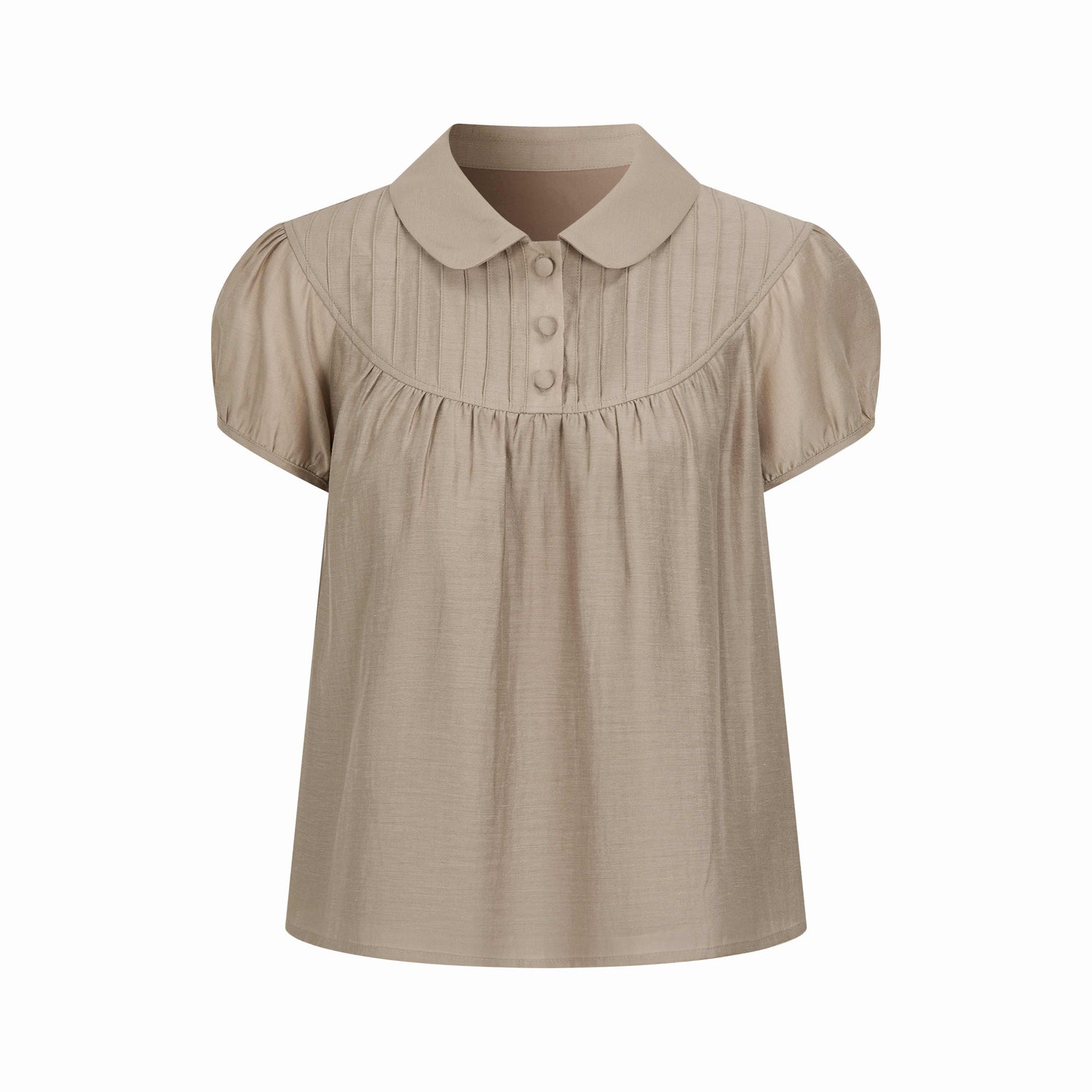 Dorydory_Vintage_Doll_Collar_Puff_Sleeve_Shirtdress_Women&