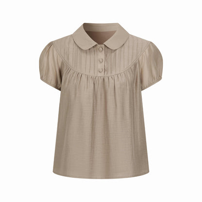 Dorydory_Vintage_Doll_Collar_Puff_Sleeve_Shirtdress_Women&