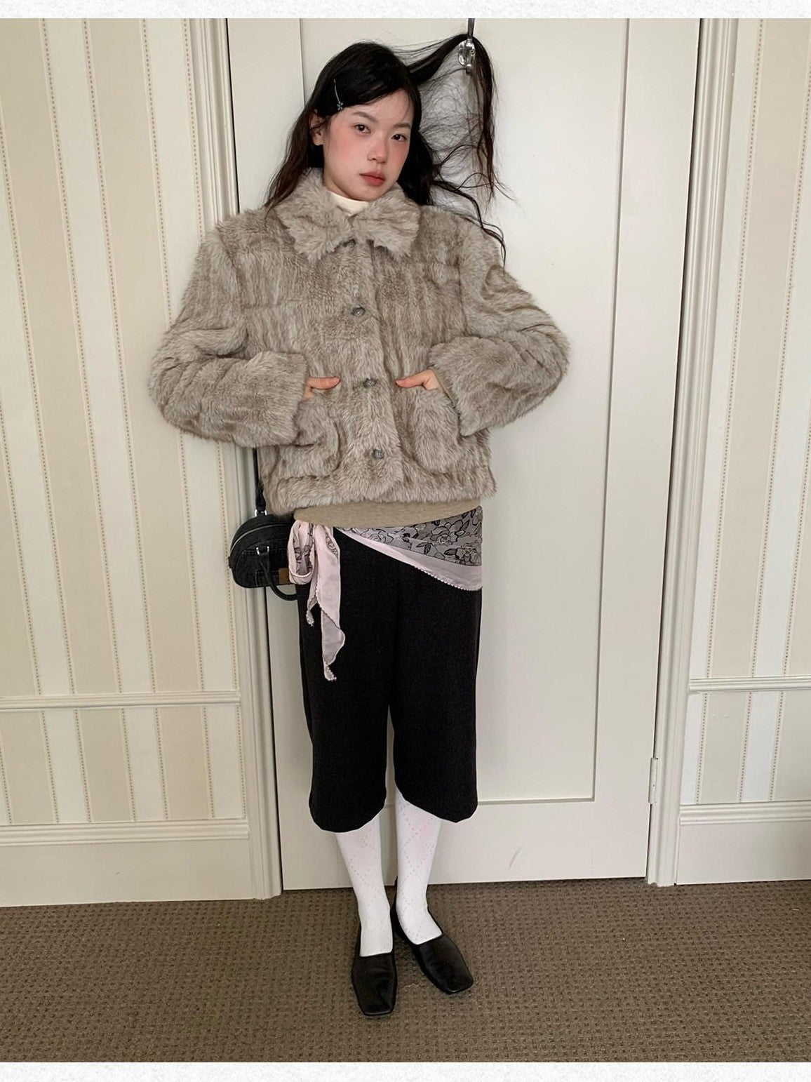 Dorydory Vintage Double Face Knit Straight High Waist Women&
