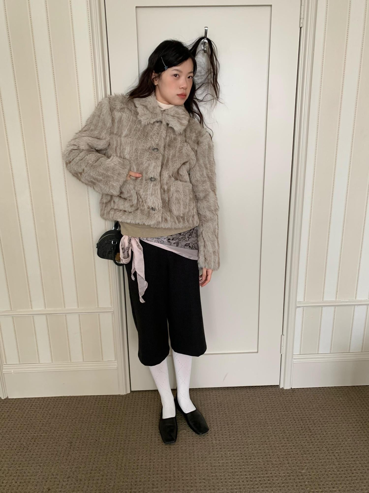 Dorydory Vintage Double Face Knit Straight High Waist Women&