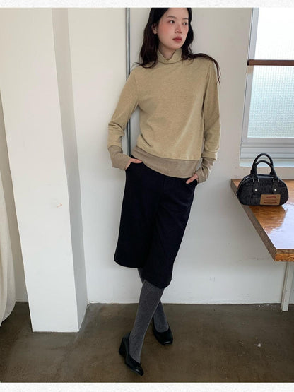 Dorydory Vintage Double Face Knit Straight High Waist Women&
