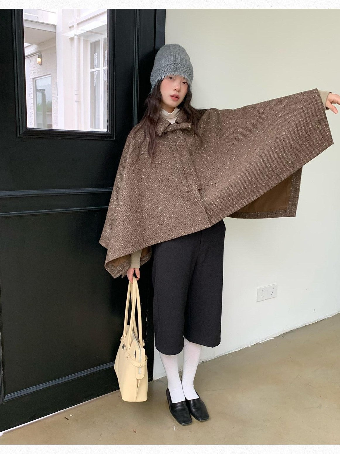 Dorydory Vintage Double Face Knit Straight High Waist Women&