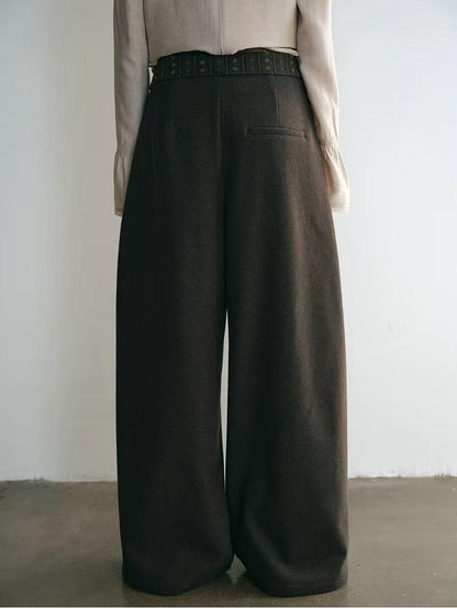 Dorydory Vintage High-waist Embroidered Pleated Women&