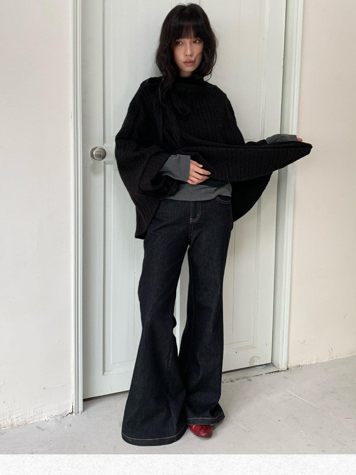 Dorydory Vintage Micro Flare Slim Low Rise Stretch Women&
