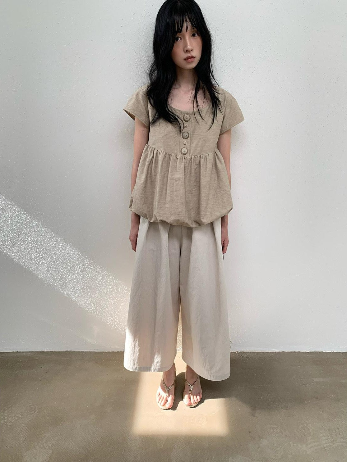 Dorydory Vintage Pleated A Line High Waist Women&