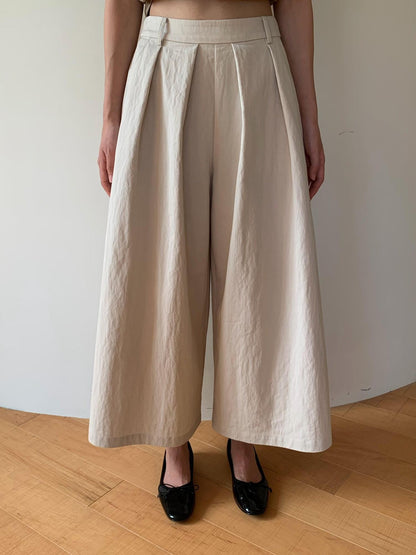 Dorydory Vintage Pleated A Line High Waist Women&