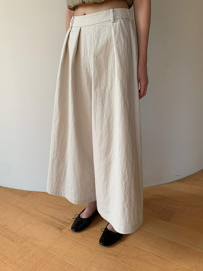 Dorydory Vintage Pleated A Line High Waist Women&