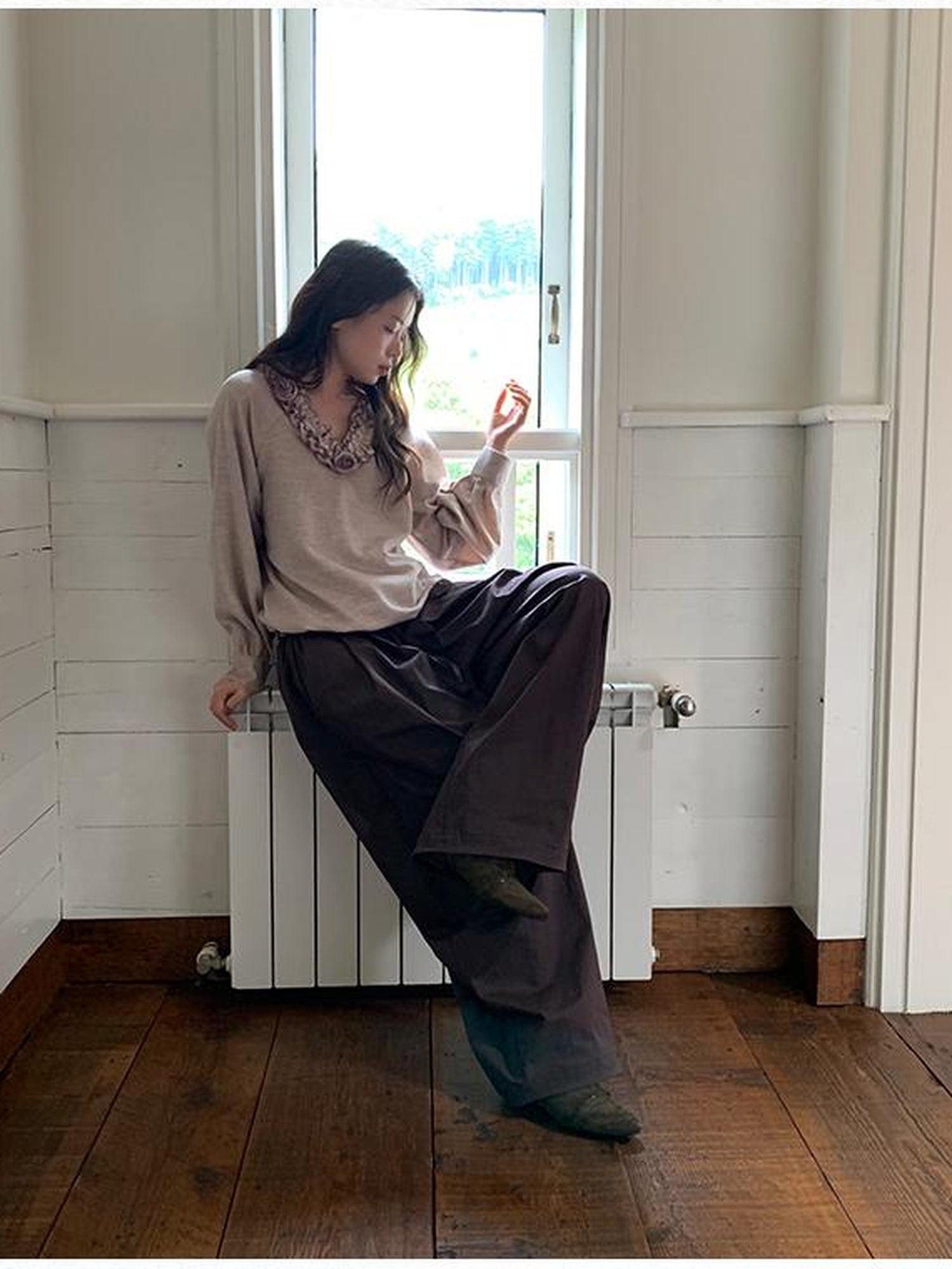 Dorydory Vintage Tie Waist Relaxed Balloon Trousers