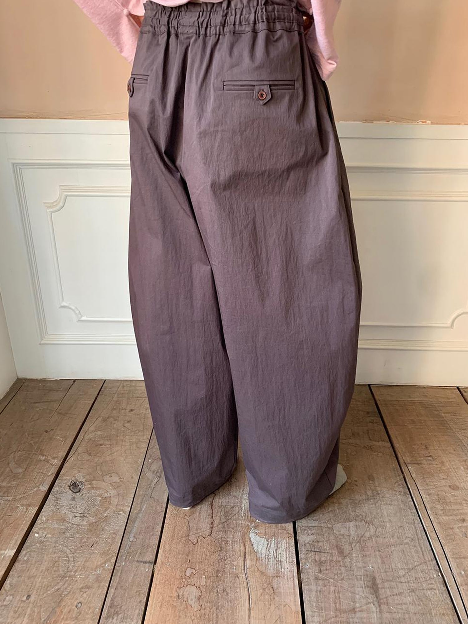 Dorydory Vintage Tie Waist Relaxed Balloon Trousers
