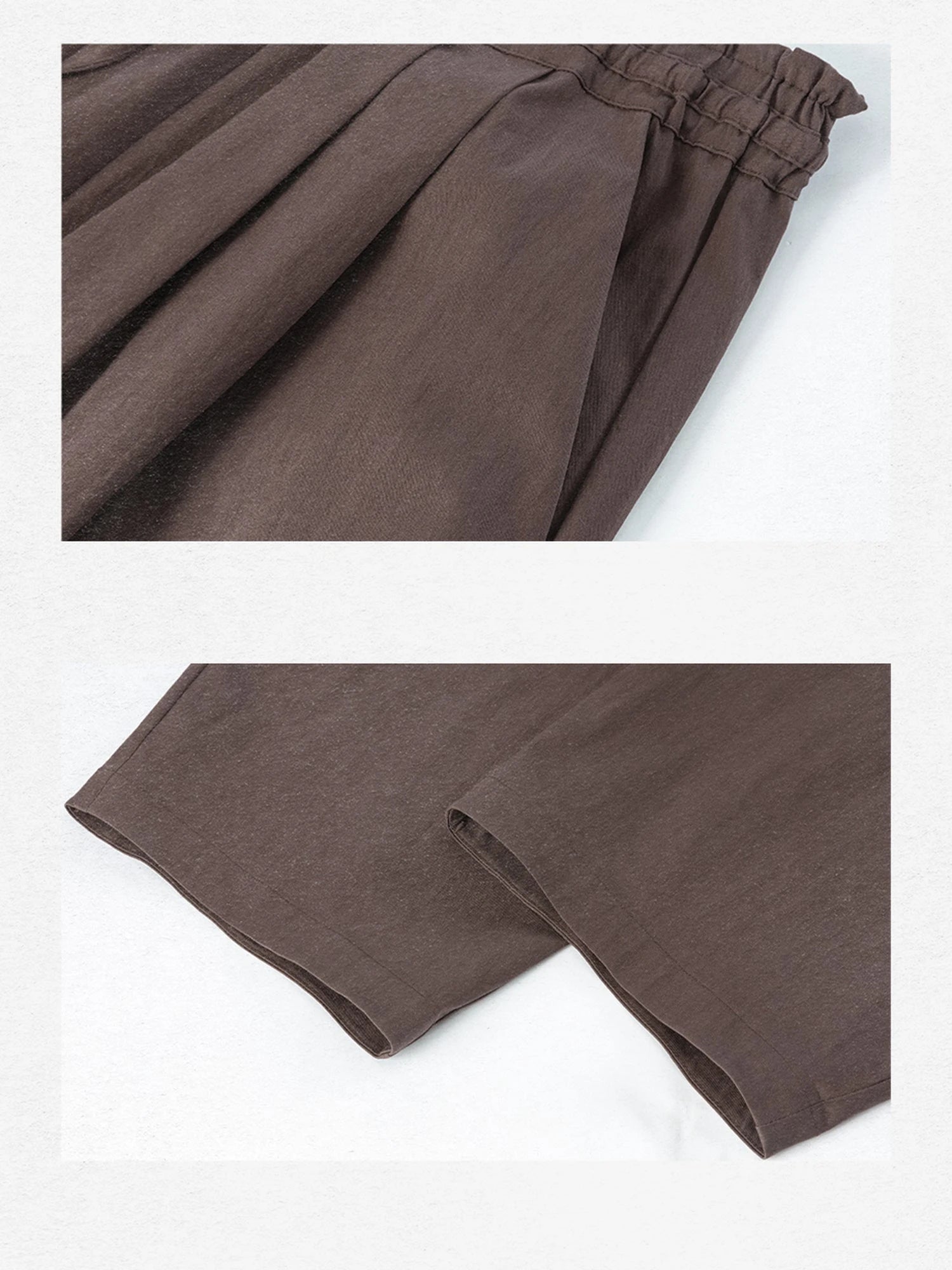 Vintage Tie Waist Relaxed Balloon Trousers