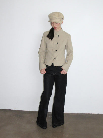 Dorydory Vintage Workwear Button Cotton Women&