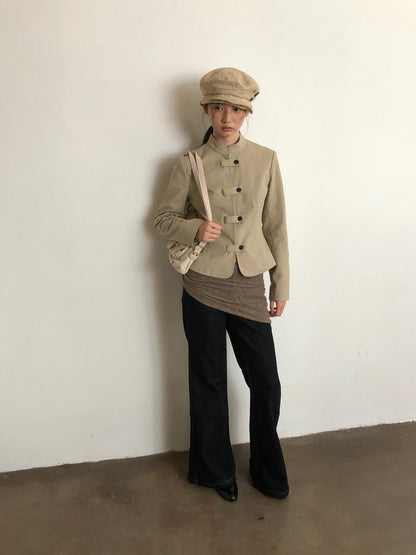 Dorydory Vintage Workwear Button Cotton Women&