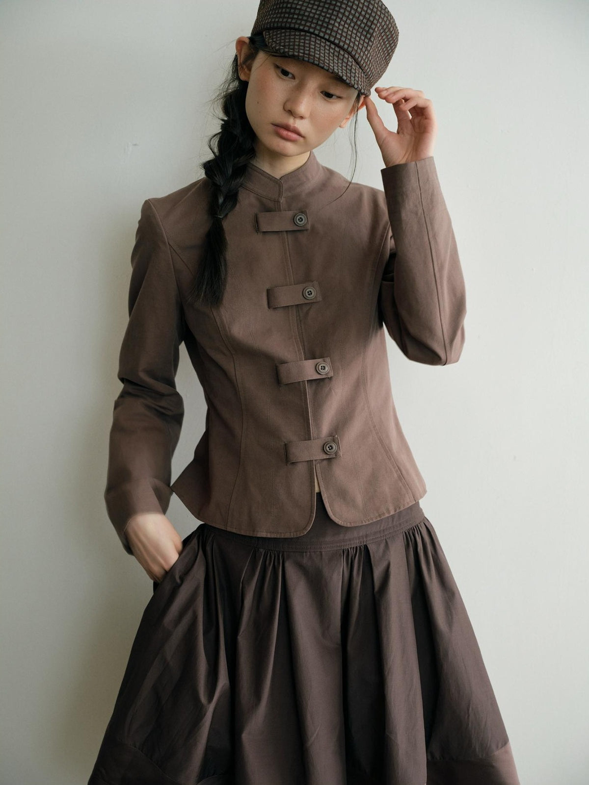 Dorydory Vintage Workwear Button Cotton Women&