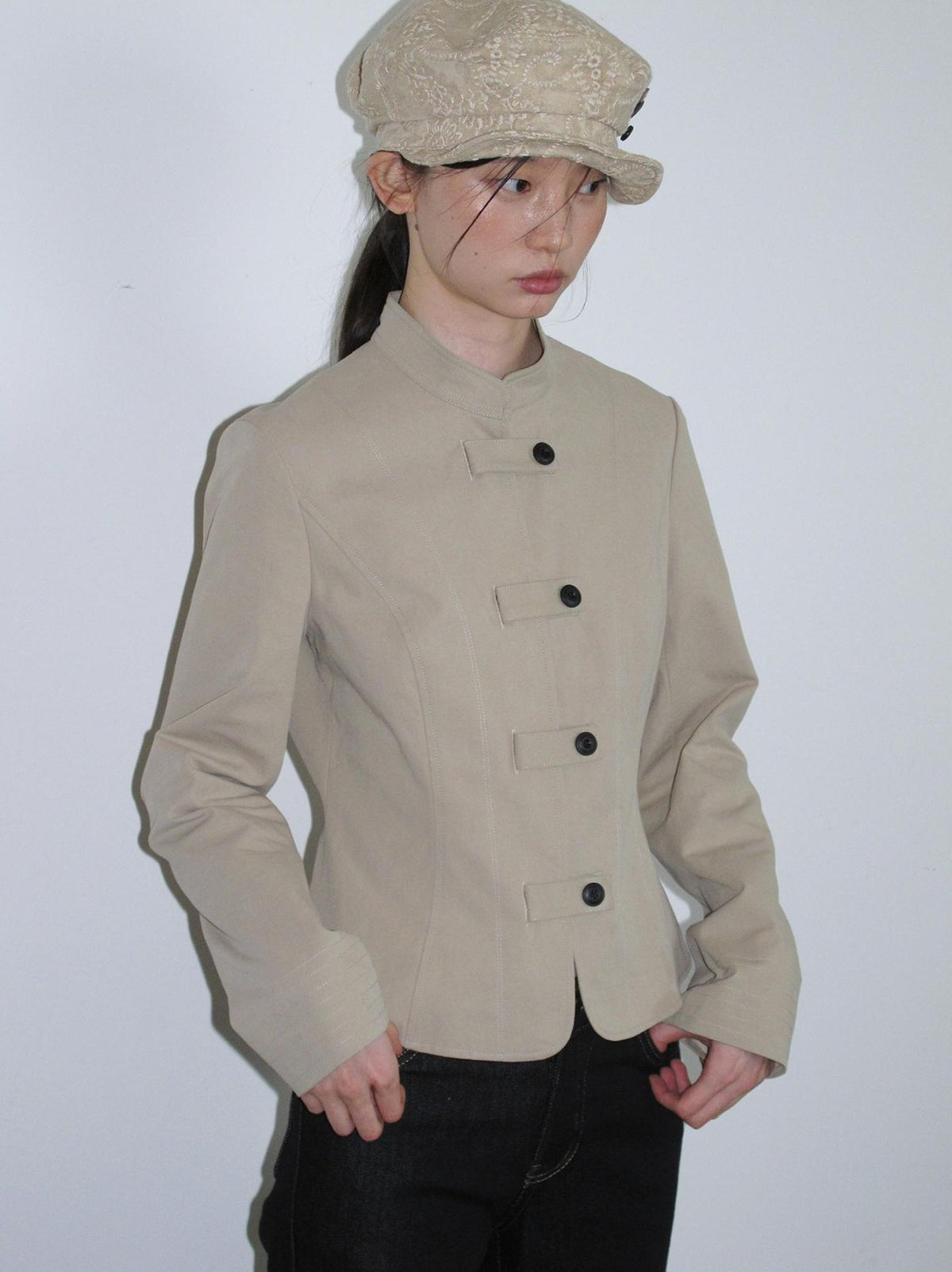 Dorydory Vintage Workwear Button Cotton Women&