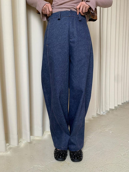 Dorydory Washed Curved Cut Relaxed Pear Flattering Women&